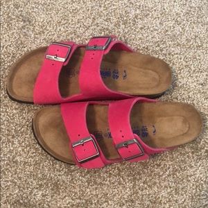 Pink Suede Arizona Birkenstock